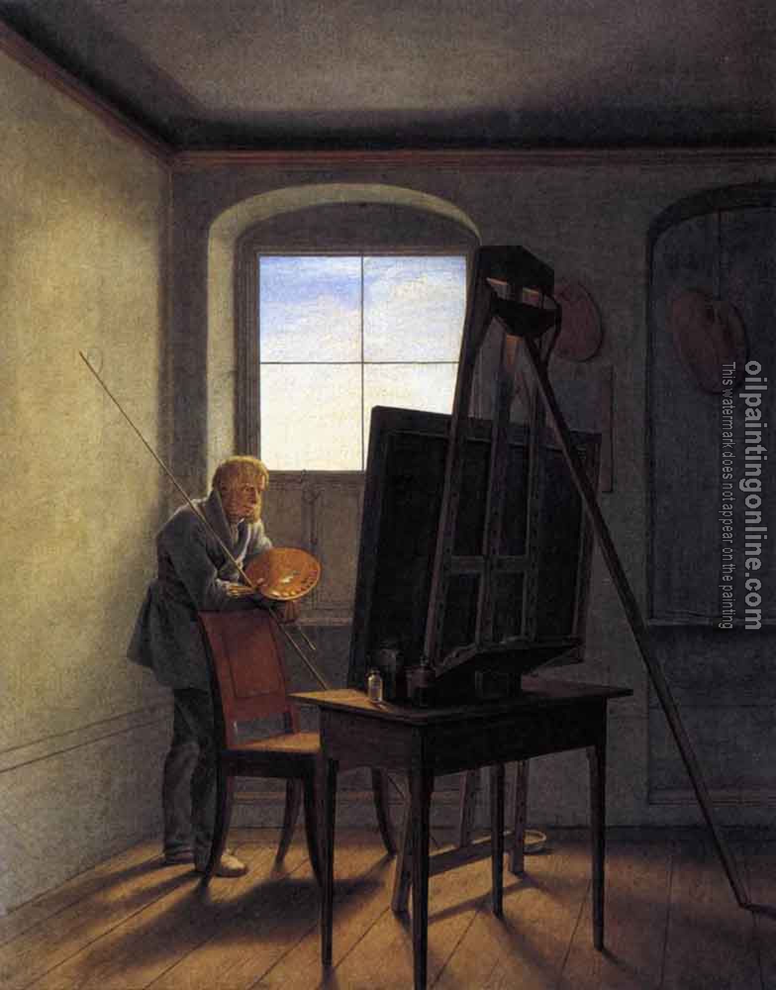 Georg Friedrich Kersting - Caspar David Friedrich In His Studio